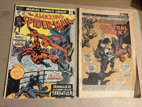 Amazing Spiderman #134,135 2nd  &3rd app Of The Punisher Low Grade Reader Copies