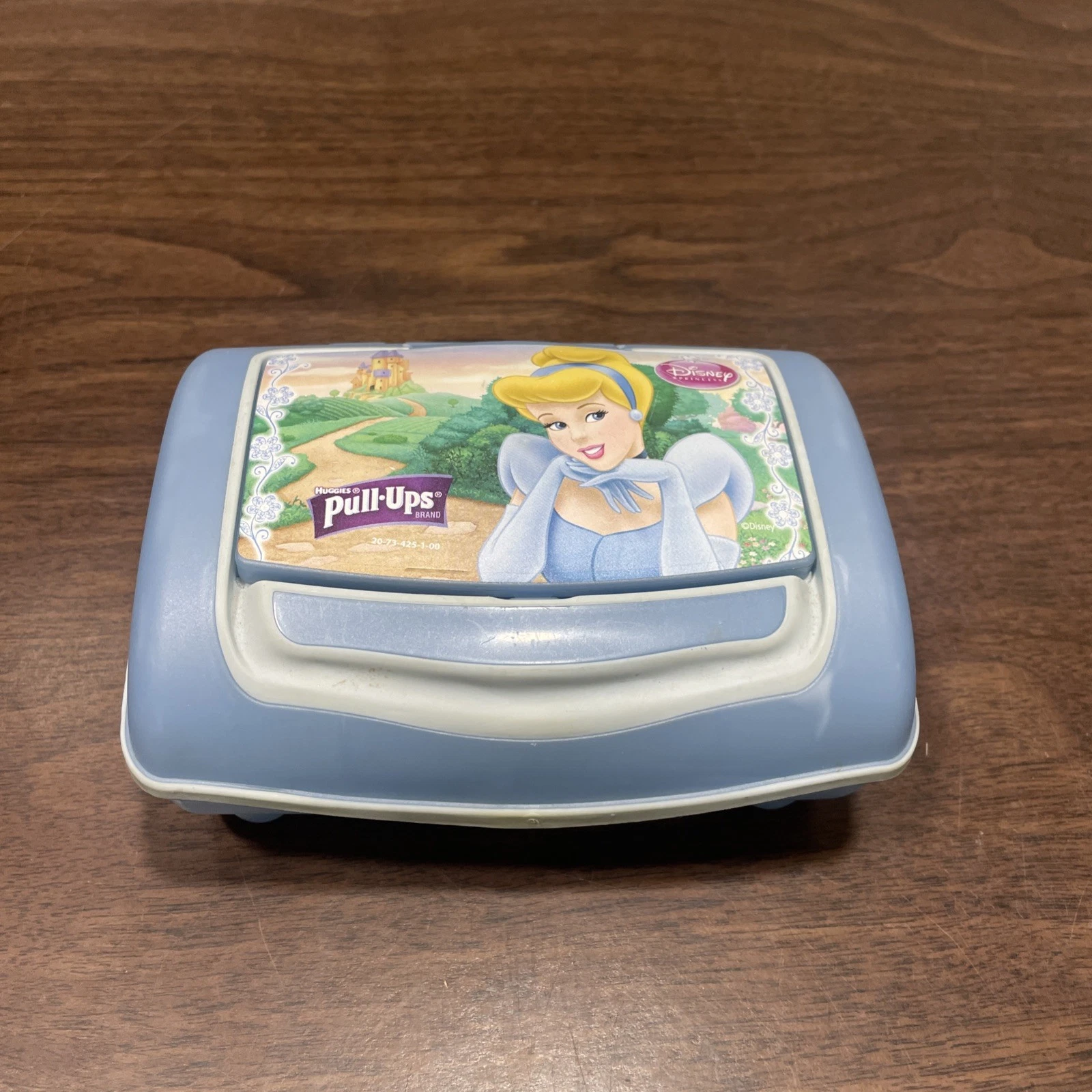 HTF Refillable Huggies Wipes Container Disney Figures Cinderella Pull-Ups
