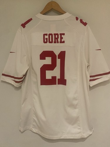 Frank Gore San Francisco 49ers Nike Away White Jersey NFL Men’s Large