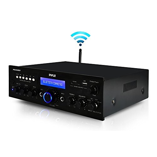 Pyle PDA6BU Power Amplifier Stereo Bluetooth USB Home Receiver System - Afbeelding 8 van 8