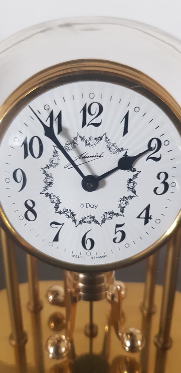 Fishtec - Horloge Gousset à Poser - Radio-pilotée, Mouvement Silencieux, Cadran 19 Cm Chiffres Romains, Vitre En Verre, Design Rétro élégant - Précision Automatique Et Décoration Intérieure