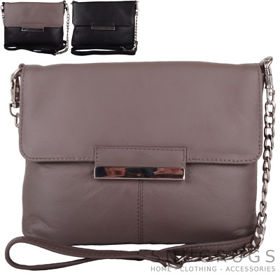 Damen/Damen Premium weiches Leder Hand/Schulter/Umhängetasche/Clutch Tasche
