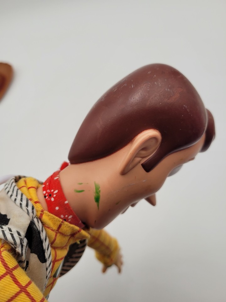 Pull String Woody Doll With Hat Disney Toy Story Vintage Plush Not