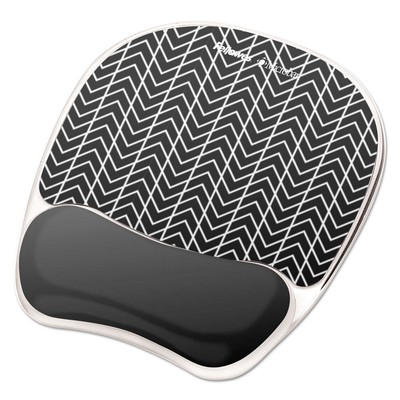 Fellowes Photo Gel Mouse Pad with Wrist Rest with Microban Protectio 7.87 x 9.25