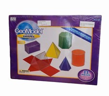 EAI Education GeoModel Folding Shapes 22 pc Flip Charts Task Cards Activity Book
