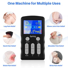 OSITO TENS Unit Machine EMS Muscle Stimulator Device Back Massager Pain Relief
