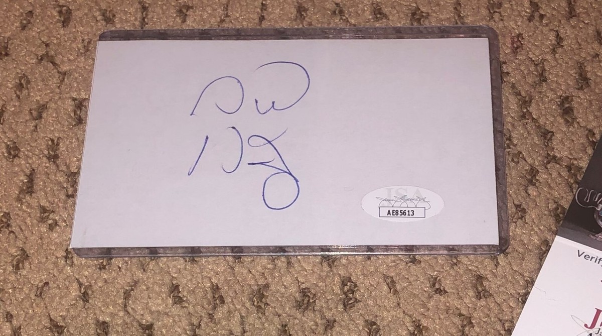SID HAIG SIGNED 3X5 INDEX CARD JSA 11X14 8X10 PHOTO SID HAIG SIGNED 3X5 INDEX CARD JSA 11X14 8X10 PHOTO