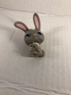 HasbroのLittlest Pet Shopシリーズ　耳が垂れたウサギ Littlest Pet Shop #14 Floppy Ear Grey Bunny Blue Eyes LPS | eBay