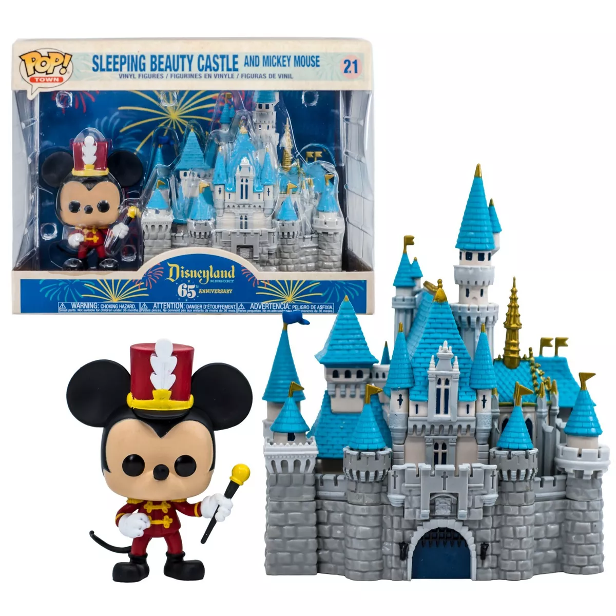 Disneyland 65th Mickey Mouse and Sleeping Beauty Castle Funko Pop 21 Disney New
