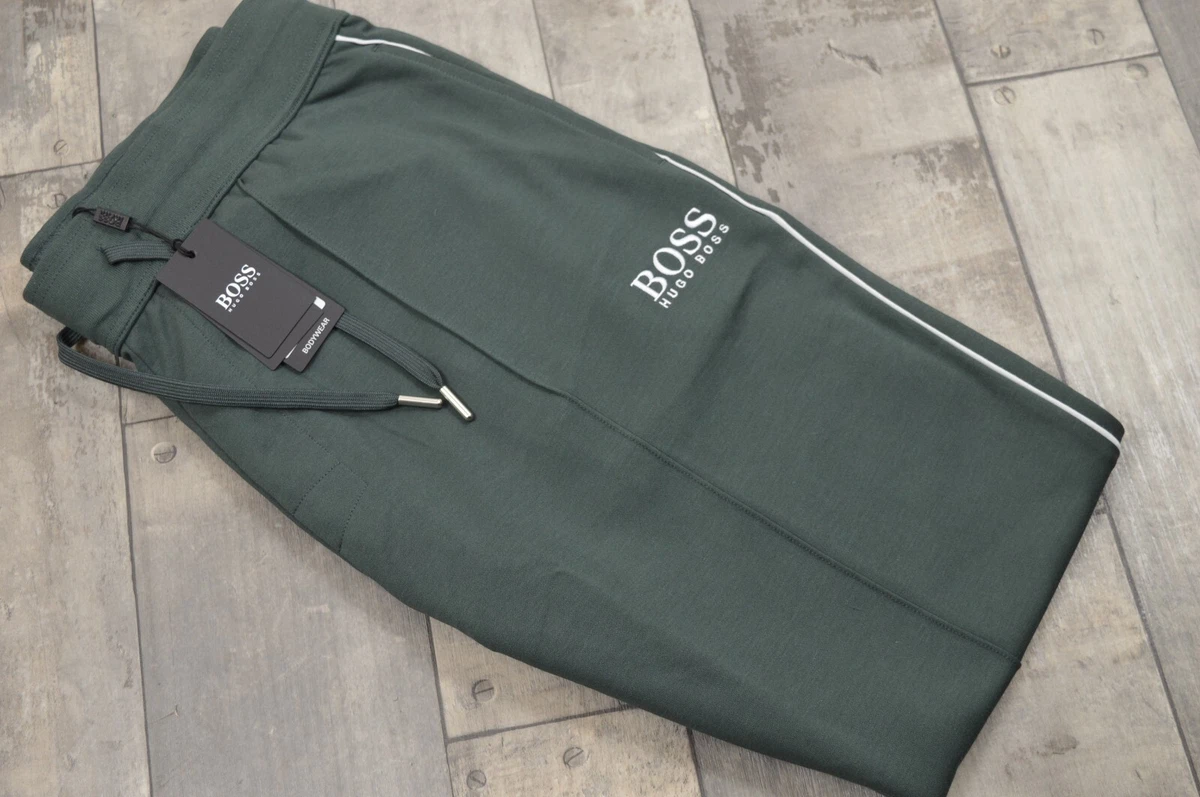 Men s Hugo Boss Green Slim Taper Leg Track Pants Joggers Large RRP 99