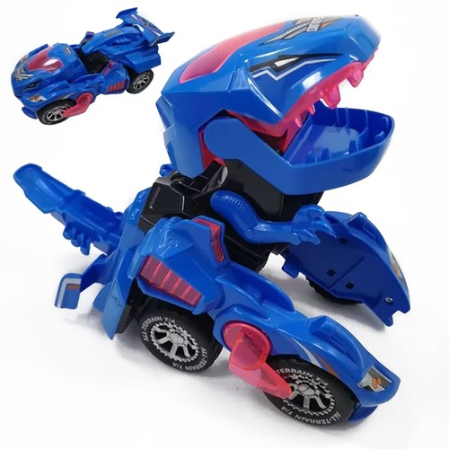 Transforming Dinosaur LED Car Transformer Toy Car Gift for Kids 3+ Years Old - Picture 19 of 26