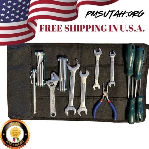 Roll Up Tool Kit Kawasaki Vulcan 1500L 1600 1700 2000 700 750 800 GPZ305 GPZ Bag - Image 2 of 4