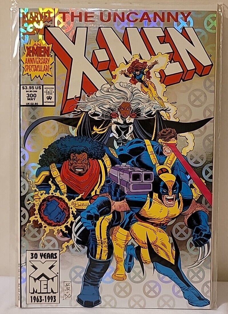 UNCANNY X-MEN #300 MARVEL COMICS 1993 HOLOGRAM COVER JOHN ROMITA JR NM/MT