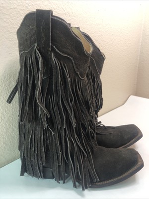 tanner mark fringe boots