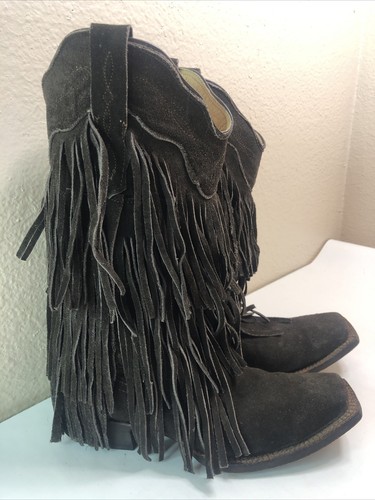 TANNER MARK Suede Leather Western Style 