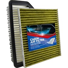 Engine & Activated Cabin Air Filter for Hyundai Veloster Kia Rio 12-17 L4 1.6L