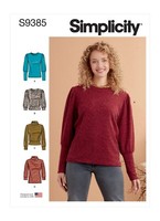 Simplicity 9385 Misses Gestrickt Top NäHmuster GrößEn 6-14 & 40.6-61Cm 4 Stile