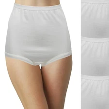 3 Pack Teri Lingerie Full Coverage Cotton Betsy Brief Cuff Leg Opening