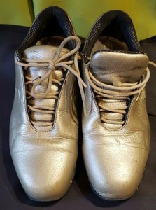 Nike Air Mujeres Golf Zapatos Talla 8.5 oro TAC tracción en contacto | eBay