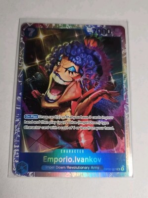ivankov one piece card game Emporio.Ivankov OP02-051 SR - Paramount War Eng - NM [End of Your Turn] If you have 0 cards in your hand One Piece Card Game -