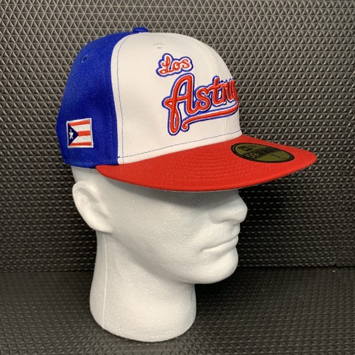 MLB Houston Astros LOS ASTROS Puerto Rico New Era Cooperstown Cap Hat Sz 7 - Picture 5 of 15