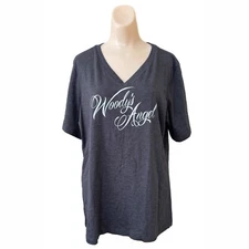 Woodys Angel Womens T Shirt Sz X Large Motor Cycle Biker Rockabilly Grunge