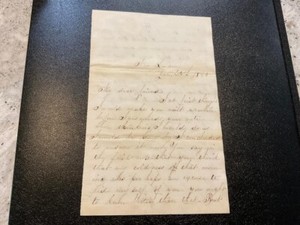 1/65 Civil War Letter from New London Ct