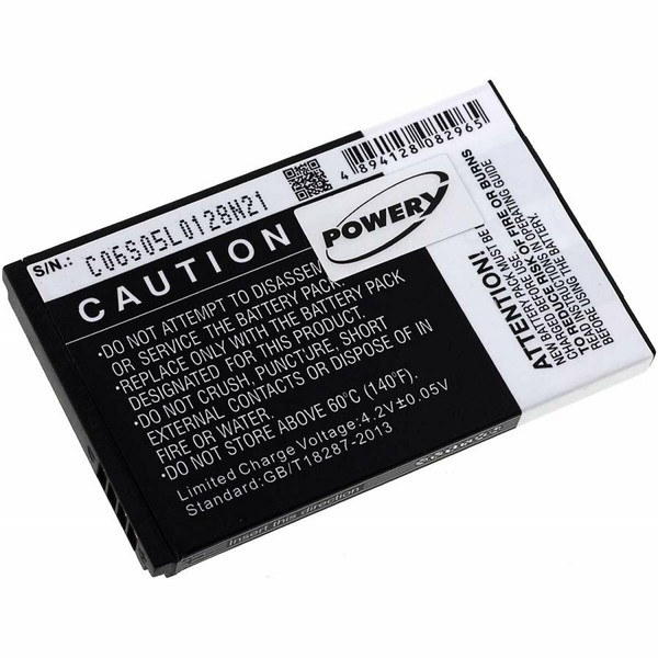 Akku FüR Simvalley Typ PX-3423-675 3,7V 1200Mah/4,44Wh Li-Ion Schwarz-image