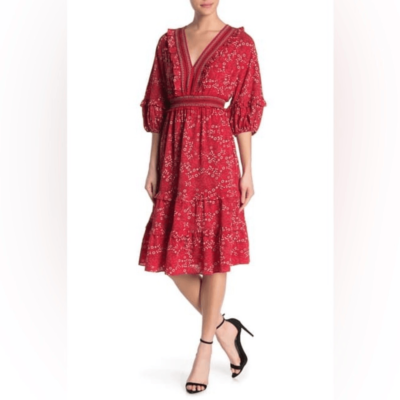 Max Studio A-Line Dress Regular 8 (M) / Red