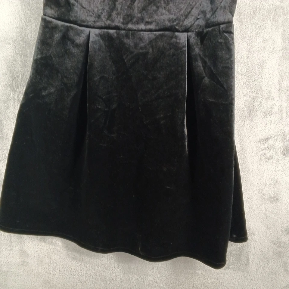 Nuevo con etiquetas Vestido XHILARATION Mujer Niñas Talla XL (14/16) Terciopelo Negro Tejido Foto 3 de 4