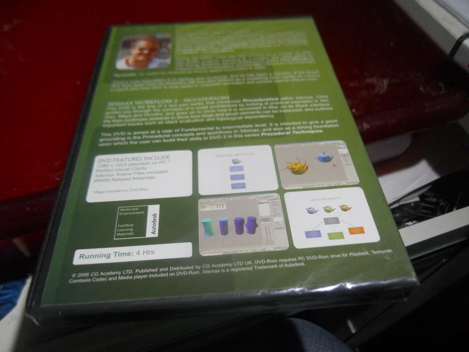 CG Academy RARE= 3DS WORKFLOW 2 PROCEDURALISM PC DVD-ROM BY CHRIS THOMAS NEW - Image 2 of 2