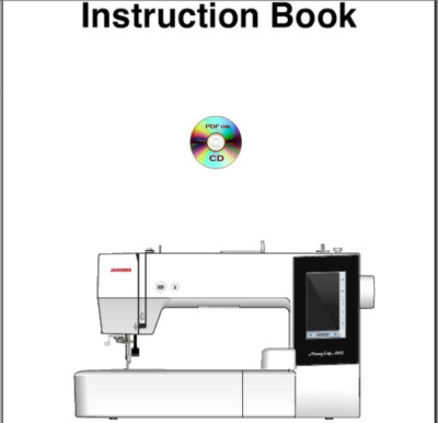 JANOME MEMORY CRAFT 500E Sewing Manual Guide PDF on CD or DWNLD **FREE SHIP**