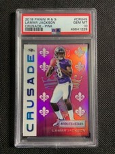 2018 Rookies & Stars Crusade Pink /85 Lamar Jackson #65 PSA 10 Gem Mint Pop 6