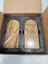 Koville Greek Natural Marble Bookends for Shelves Book Ends for Heavy 