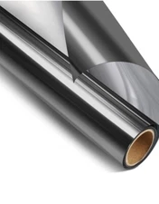 STATINT Blk/silver  Window Privacy Film Heat Control UV Block 35.4 In x 8.2 Ft