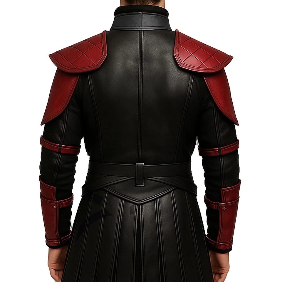 Men Medieval Leather Armor Suit -  Leather Knight Viking Armor LARP Cosplay - Image 2 of 4