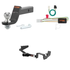 CURT Tow Cargo Package Trailer Hitch, Wiring Harness, 45056 2in Ball Mount 13534