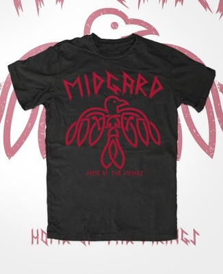 Midgard Rabe T-Shirt M2,Thor Mjölnir,Valhalla,Viking Warriors,Ragnar,Berserker