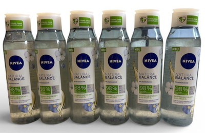 6x Nivea Natural Balance Pflegedusche Baumwollblüten Duft & Bio Arganöl 6x 300ml