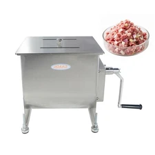 Hakka Stainless Steel Manual Meat Mixers 10Liter/20Lb Capacity Fixed Tank,Sau...