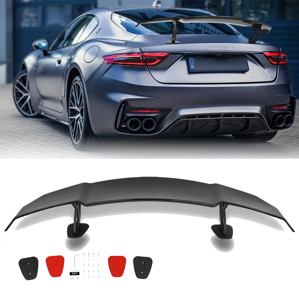Gloss Black 55"Rear Trunk Spoiler Wing Racing ABS For Maserati Gran Turismo