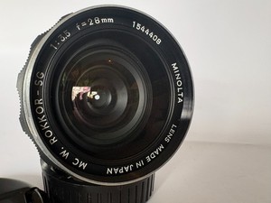 MINOLTA MC W.ROKKOR-HG 28mm f3.5 Wide Angle Lens