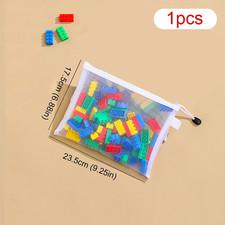 Children'S Puzzle Building Block Toy Storage Classification Bag Transparent Zipp