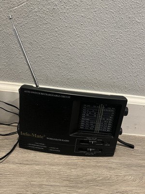 Info-Mate World Band Radio 837 Dynamo Solar Power