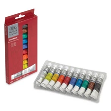 Winsor & Newton Gouache -Set of 10 Assorted Colors, 12ml (0.4-oz) Tubes #0890001