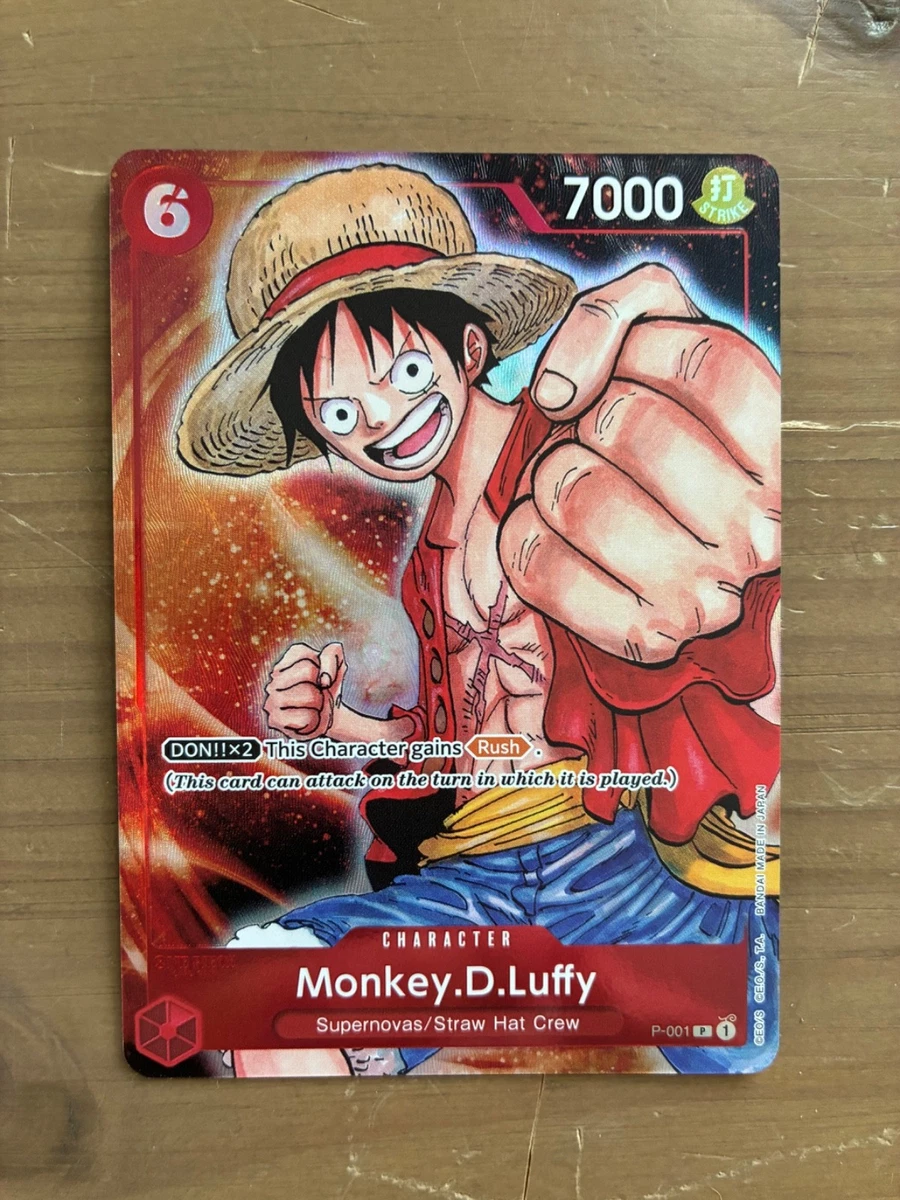 Monkey.D.Luffy P-001 One Piece Promotion Cards for sale | eBay