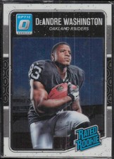 DeAndre Washington 2016 Donruss Optic #163 Rookie Oakland Raiders