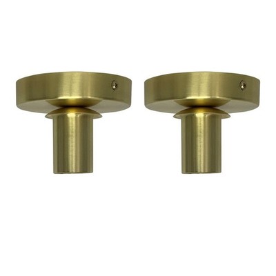 2er Set Satin Messing Decken Unterputz Leuchten Lampenfassung für Lampenschirme