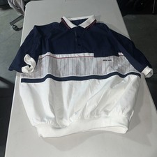 Vintage Pierre Cardin Mens Polo Shirt Large Banded Waist
