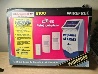 Response Alarms Eclipse E100 Wireless Home Security Alarm System Kit mit Befestigung